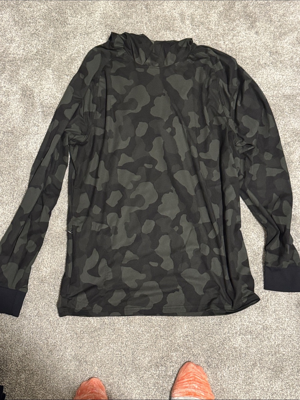 Zella Black & Dark Gray Camo Hoodie
